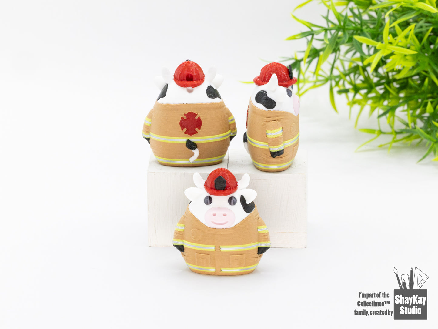 Firefighter Moo (Tan)