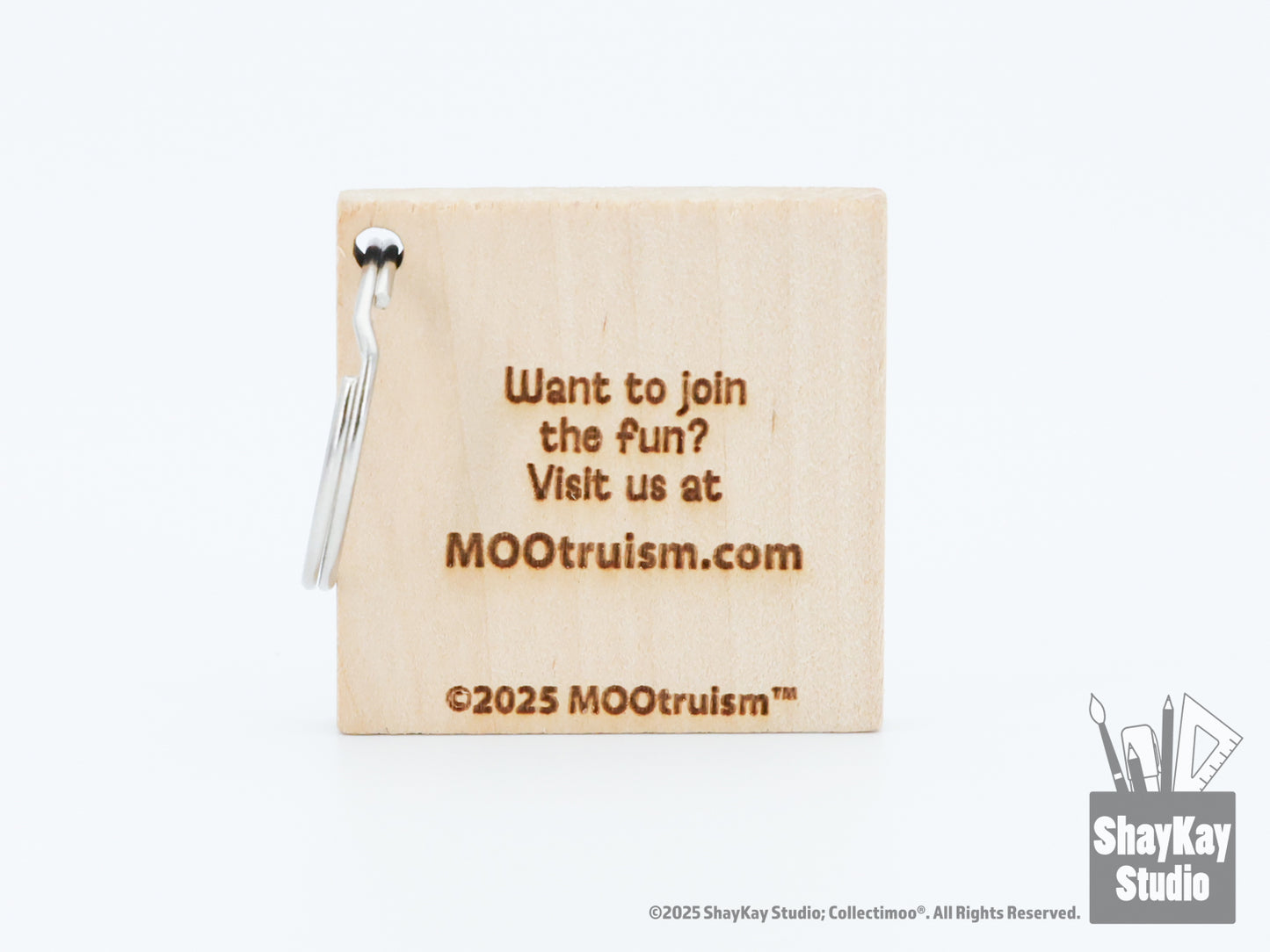 MOOtruism™ "You've Been Mooed!" Wooden Token