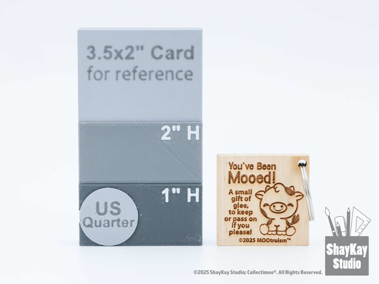 MOOtruism™ "You've Been Mooed!" Wooden Token