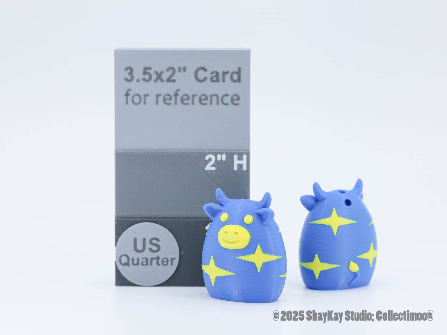 Bright Blue Starry Moo