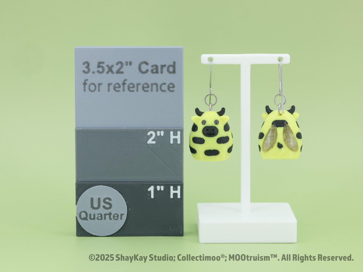 Bumble Bee Moo Earrings