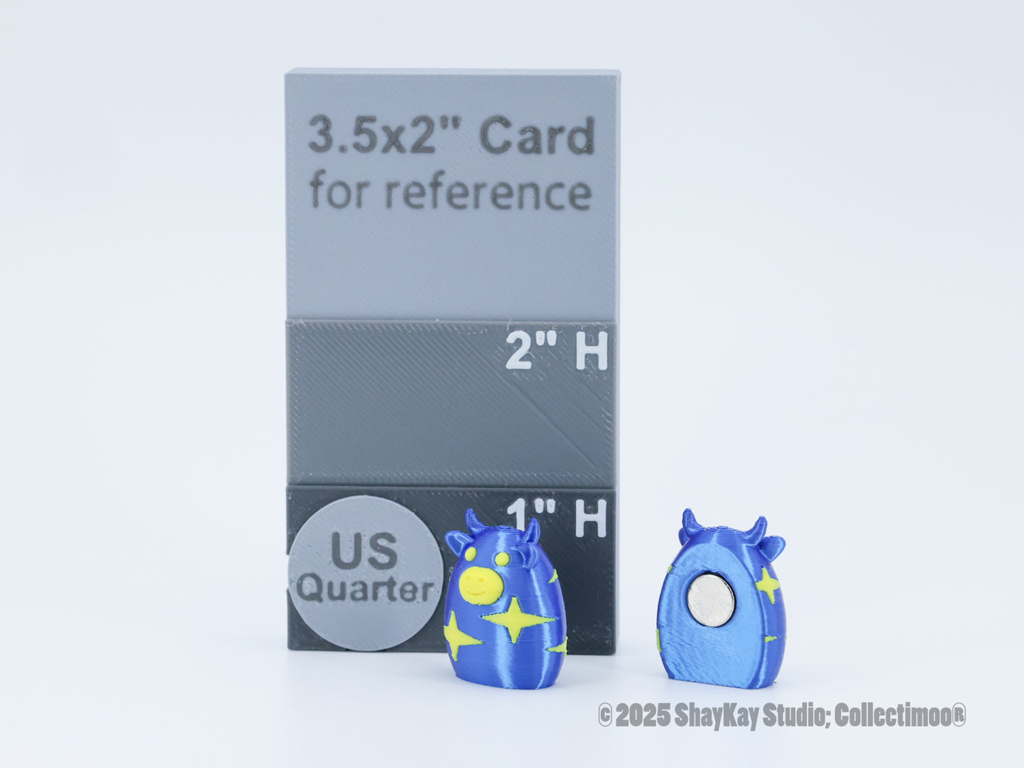 Micro Bright Blue Starry MOOnetic