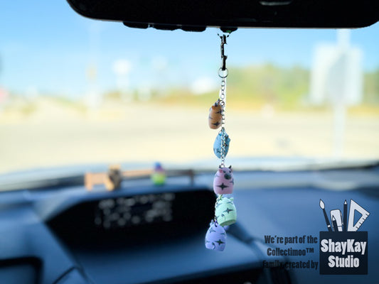 Micro Pale Starry Mirror Charm Strand