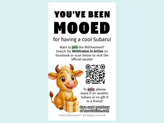 Free Digital MOOtruism™ Movement Card (Subaru-focused)