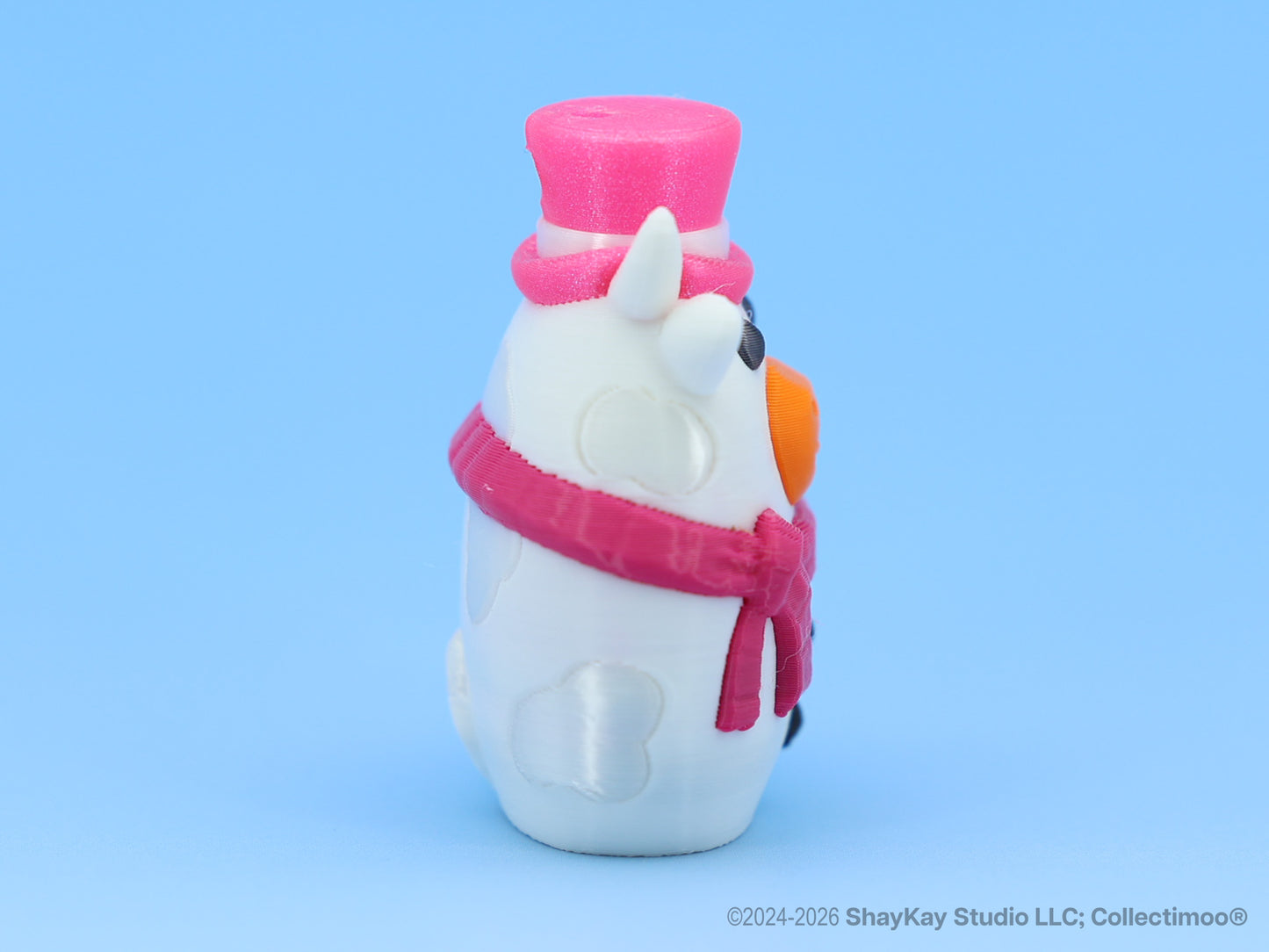 Pink Snowman Moo