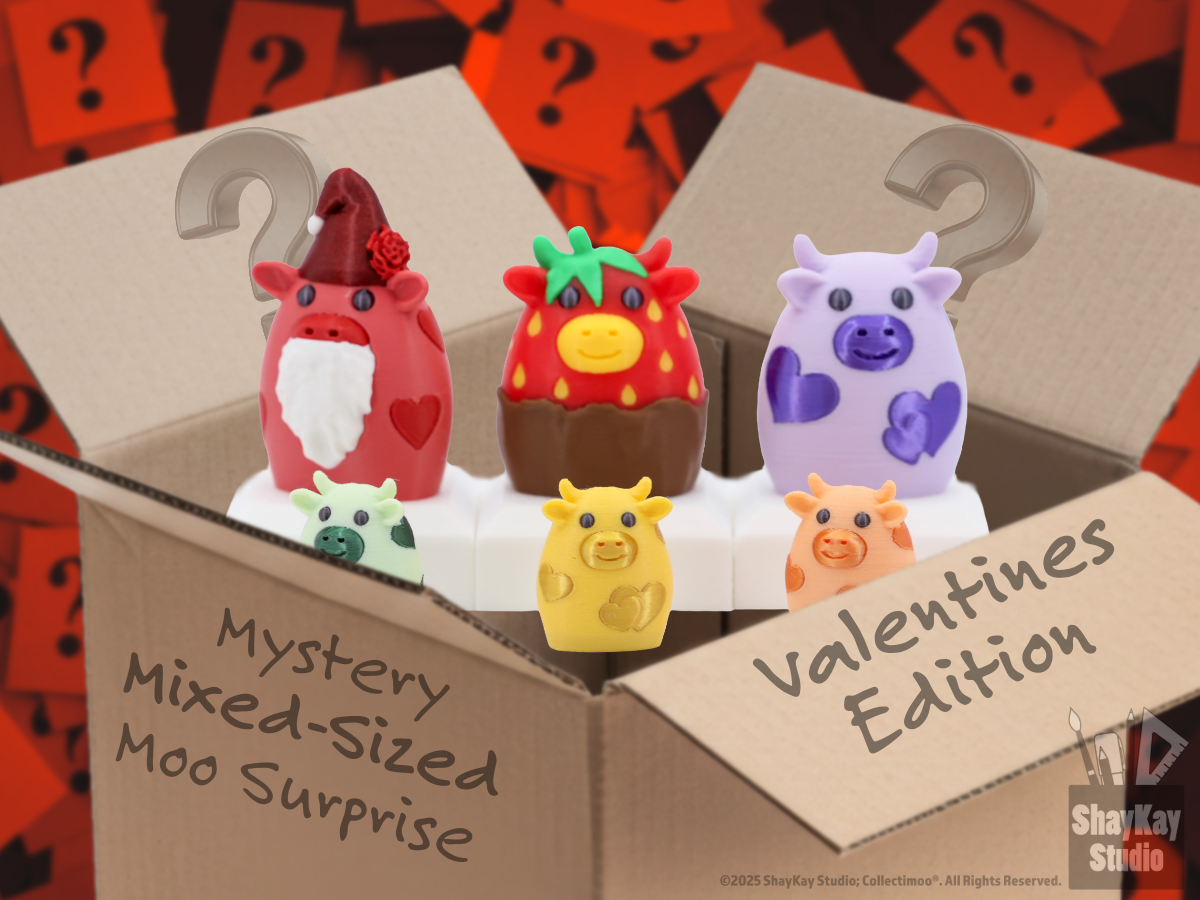 Valentines Mystery Mixed-Sized Moo Surprise 12pk