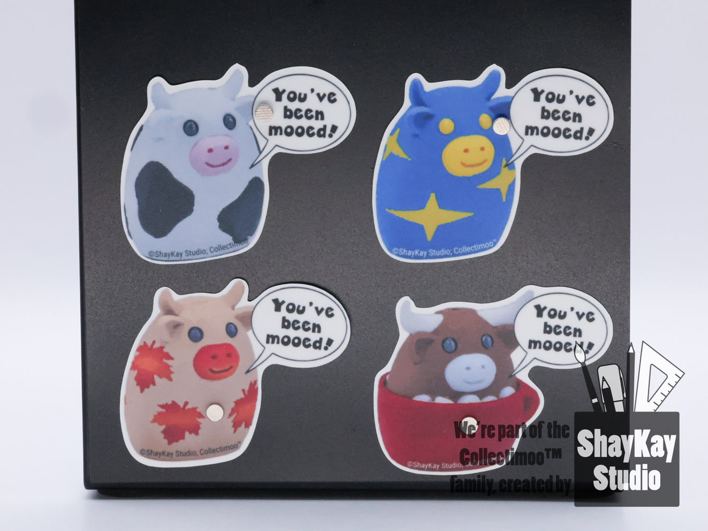 "You've Been Mooed!" Stickers