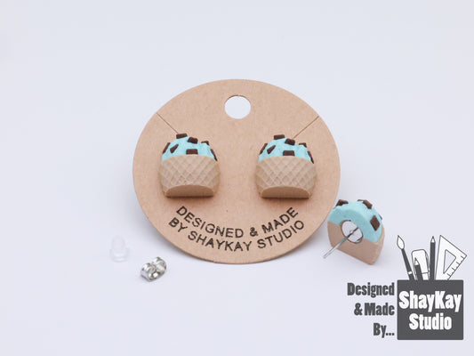 Mint Ice Cream Earrings