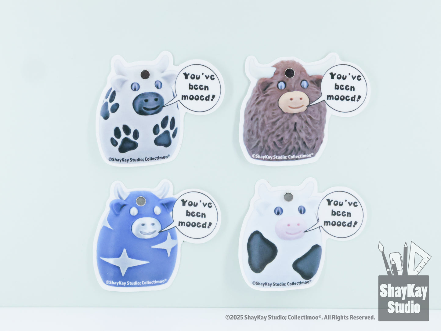 "You've Been Mooed!" Stickers