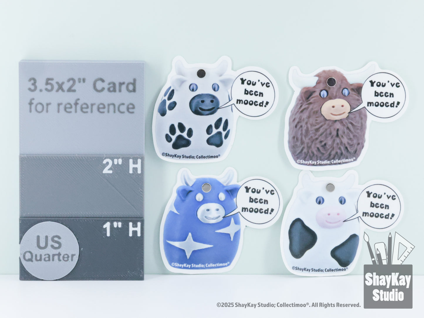 "You've Been Mooed!" Stickers