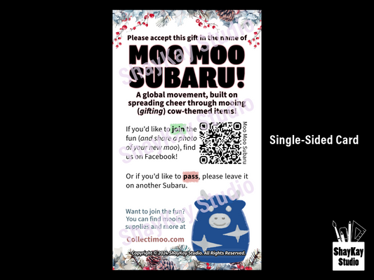 Moo Moo Subaru Moovement QR-Cards