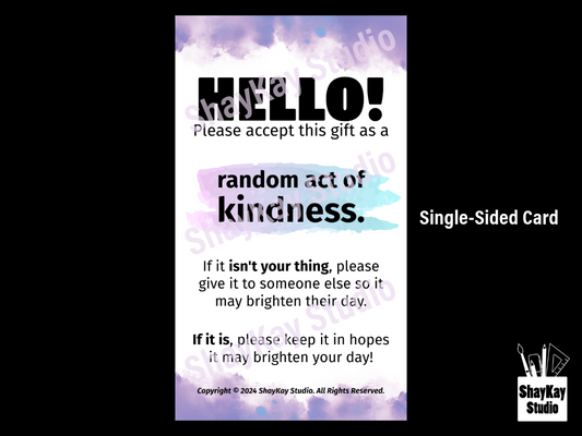 Random Act of Kindness Card