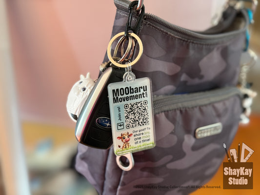 MOObaru Movement™ Keychain Tag - 2.5" x 1.5"