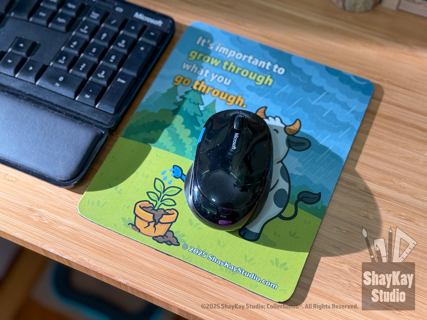 "Grow through what you" Mousepad