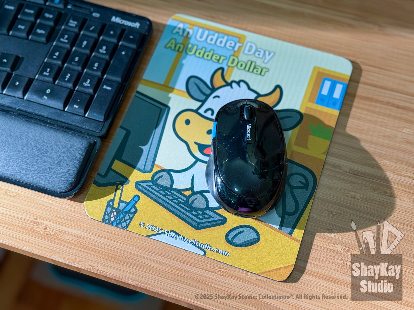 "An Udder Day" Mousepad