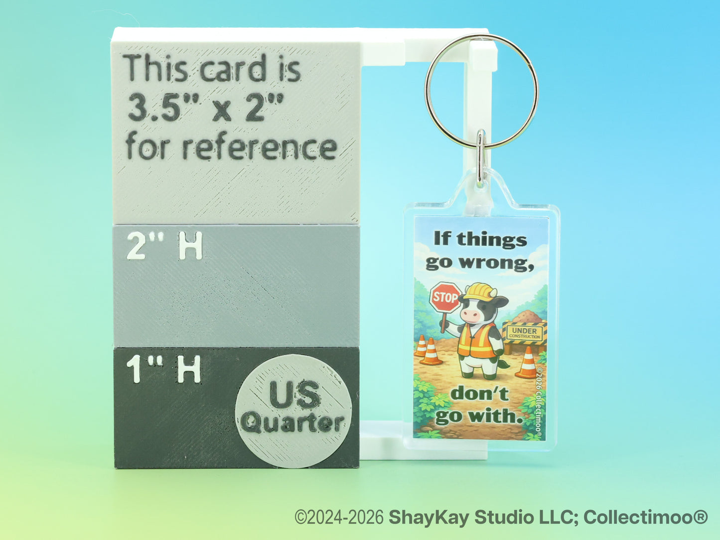 "If things go wrong..." Inspirational Acrylic Keychain