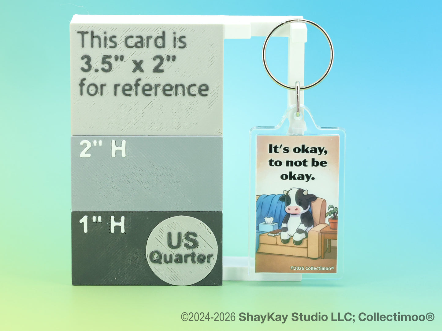 "It's okay to not be okay" Inspirational Acrylic Keychain