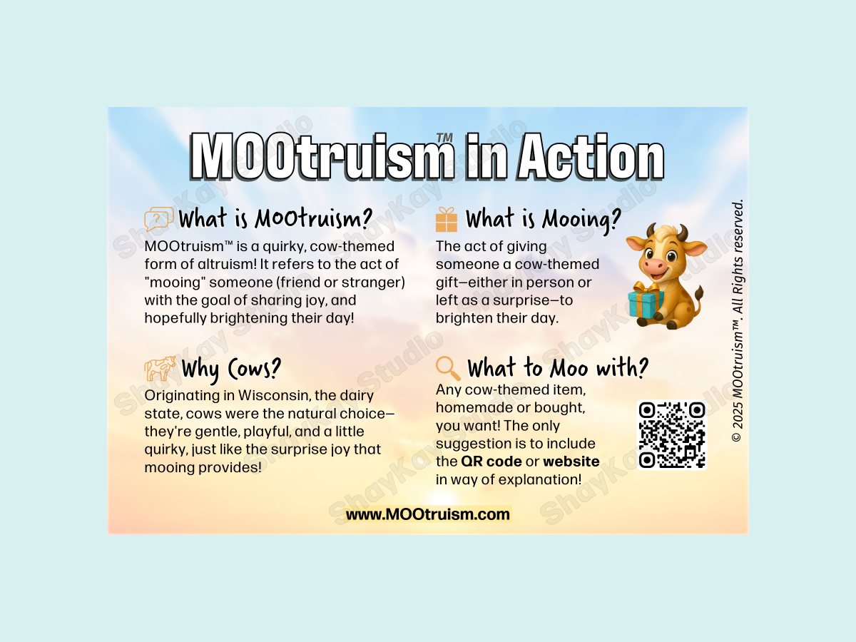 Free Digital MOOtruism™ Post Card