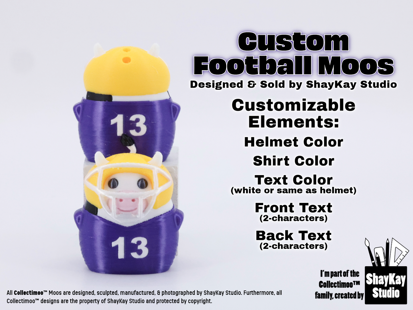 CUSTOM Football Moos