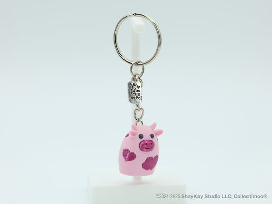 Micro Hearts "You Are Loved" Keychain
