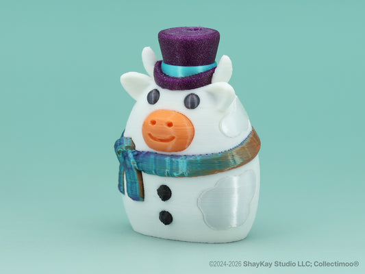 Purple Snowman Moo
