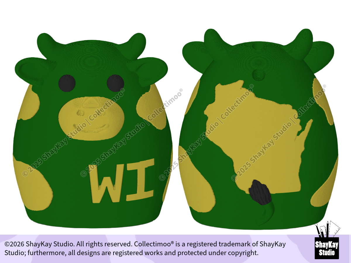 Packer-Inspired WI State Moo