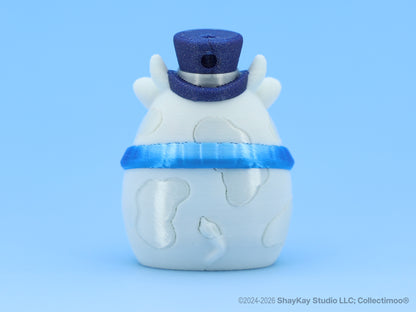 Blue Snowman Moo