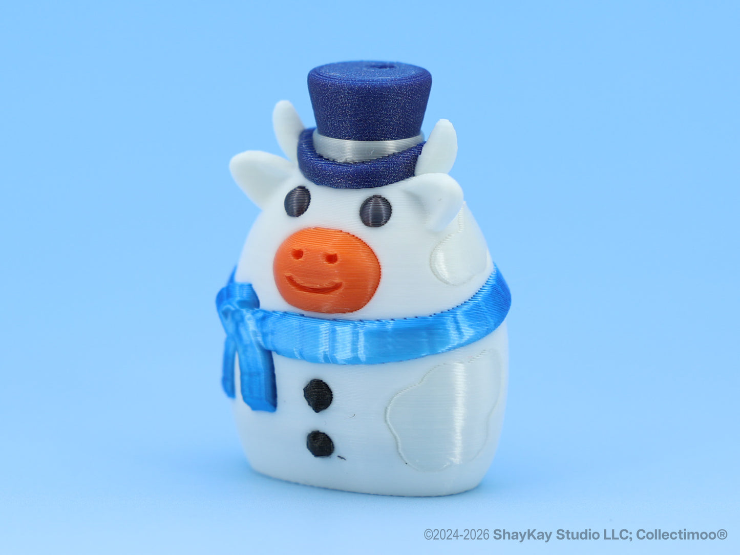Blue Snowman Moo