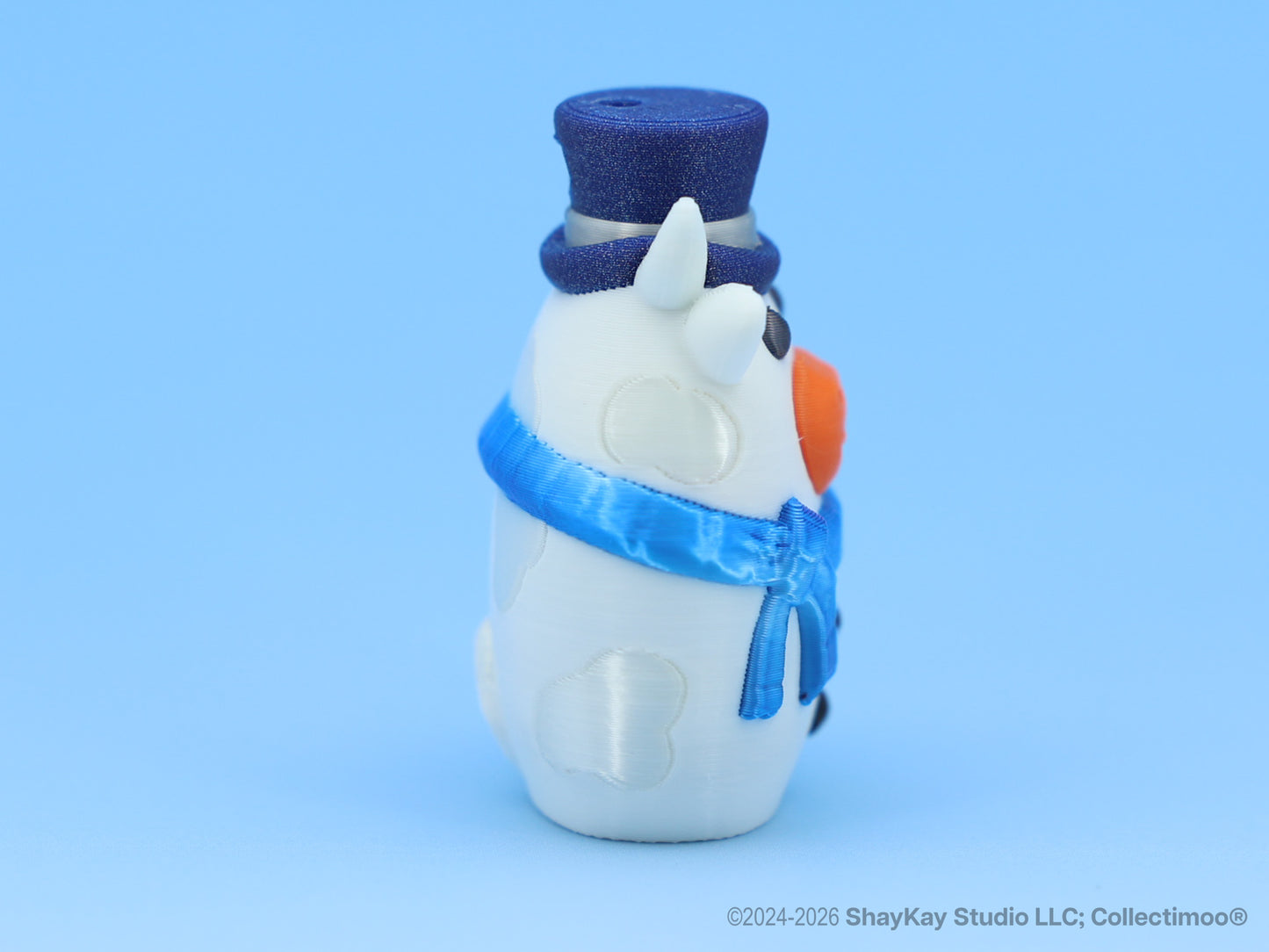 Blue Snowman Moo