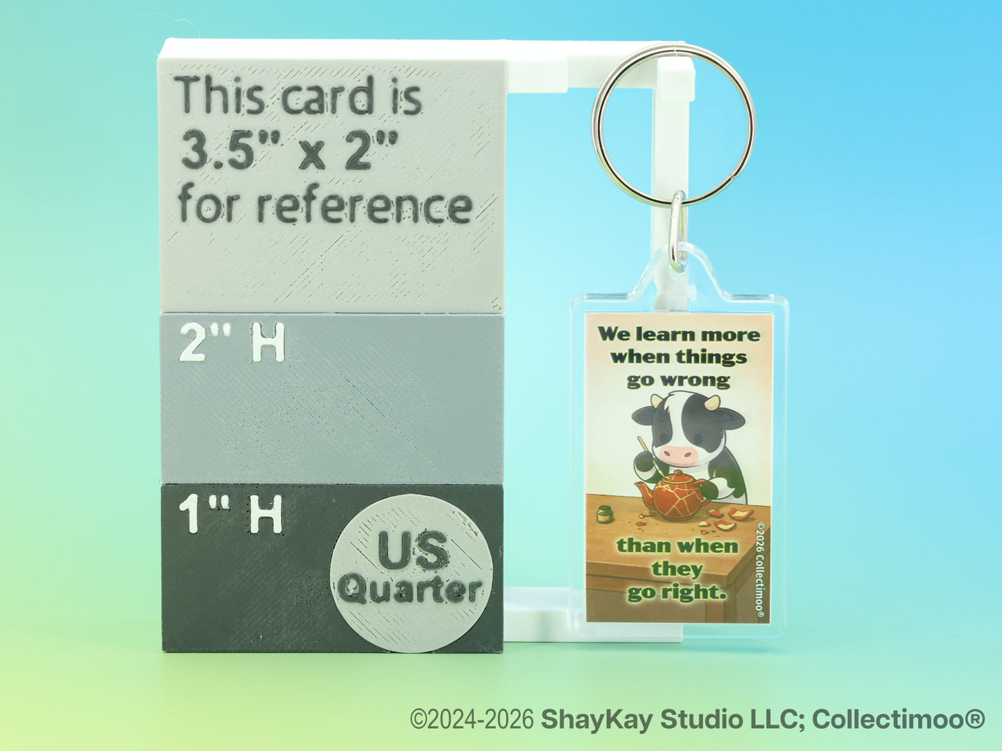"We learn more when..." Inspirational Acrylic Keychain